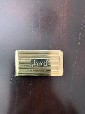 Gold-Tone Personalized Money Clip with 'Jared' Engraving